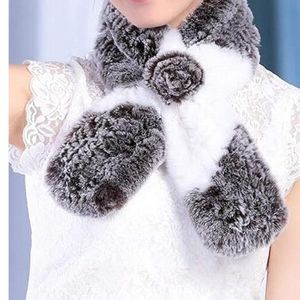 🆕️ Neck Warmer Scarf Rabbit Knitted Fur